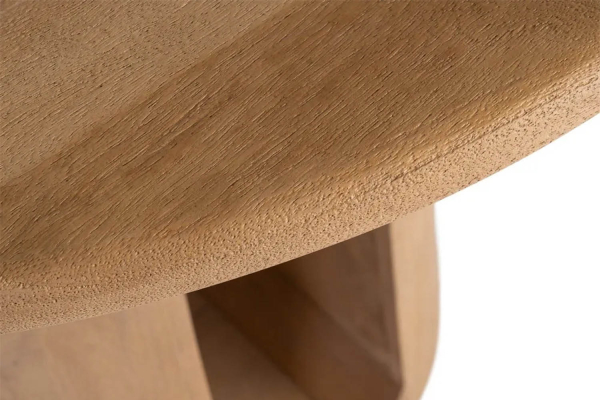 Table ronde en bois de manguier massif 5 pers. Solven