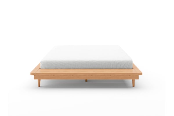Bett aus massiver Buche mit Plattform Anatole