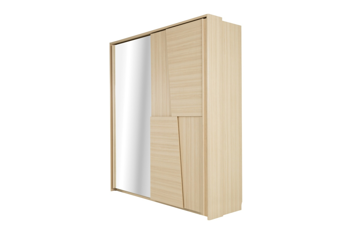 Armoire Soléa 2 portes coulissantes avec miroir