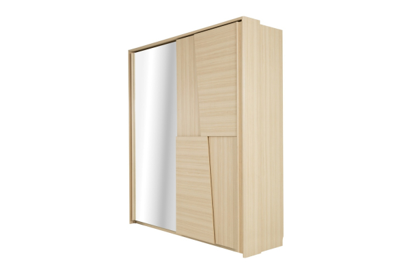 Armoire Soléa 2 portes coulissantes avec miroir