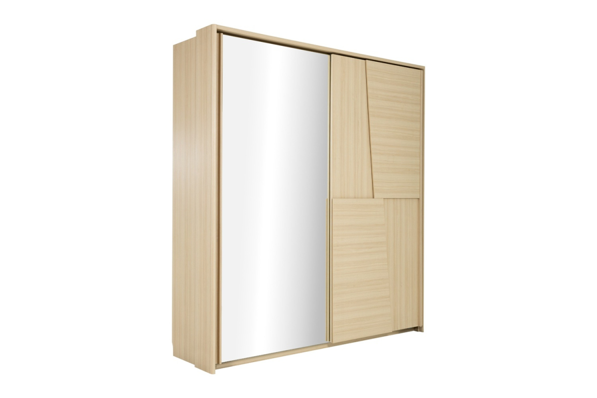 Armoire Soléa 2 portes coulissantes avec miroir