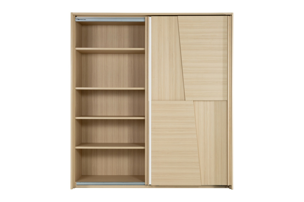 Armoire Soléa 2 portes coulissantes avec miroir