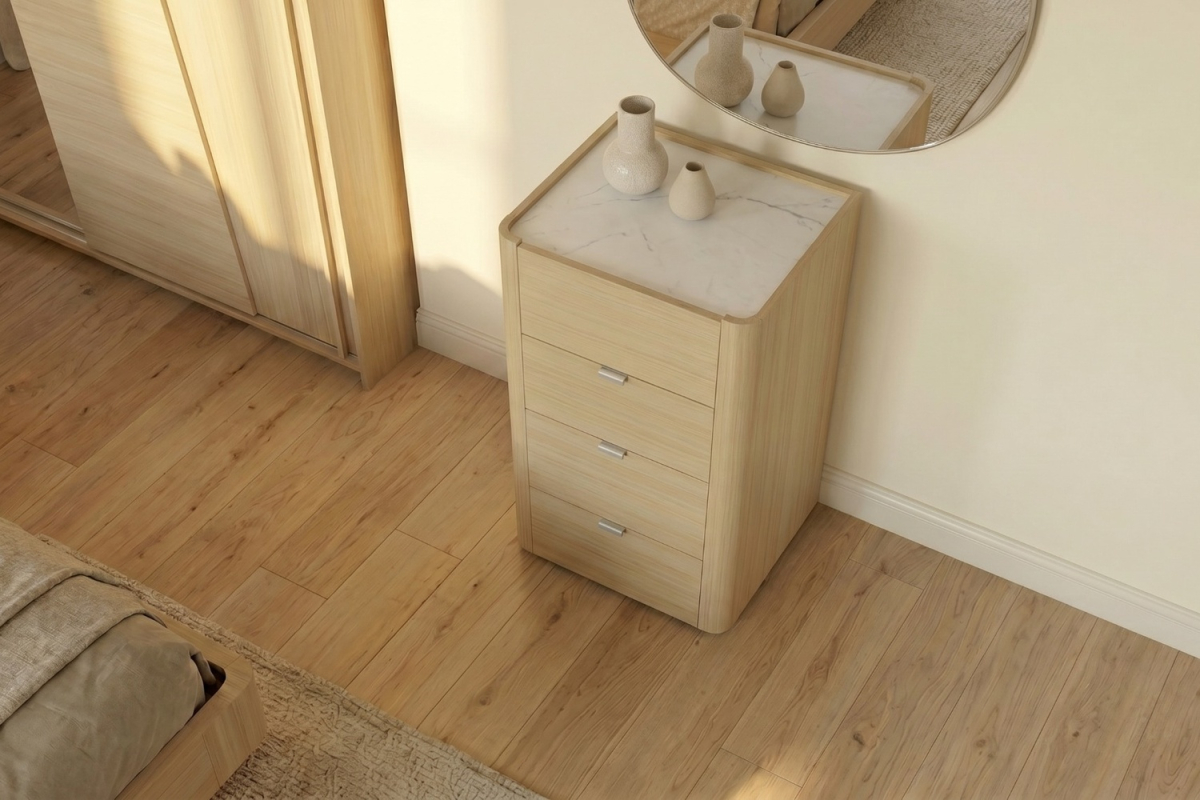 Chiffonnier 4 tiroirs Soléa – Meuble de rangement élégant
