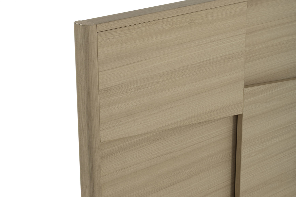 Lit Soléa en bois chêne clair – Lit design avec tête de lit moderne