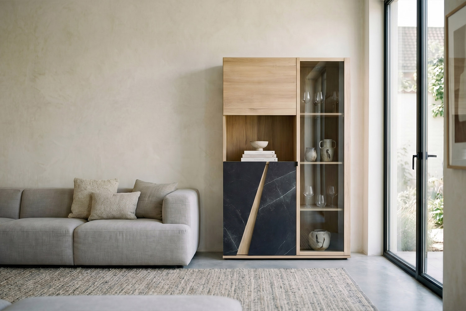 Vaisselier 4 portes Orée design contemporain et rangement