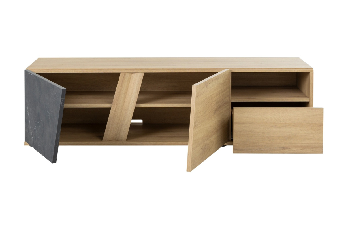 Meuble TV 2 portes 1 tiroir Orée design contemporain