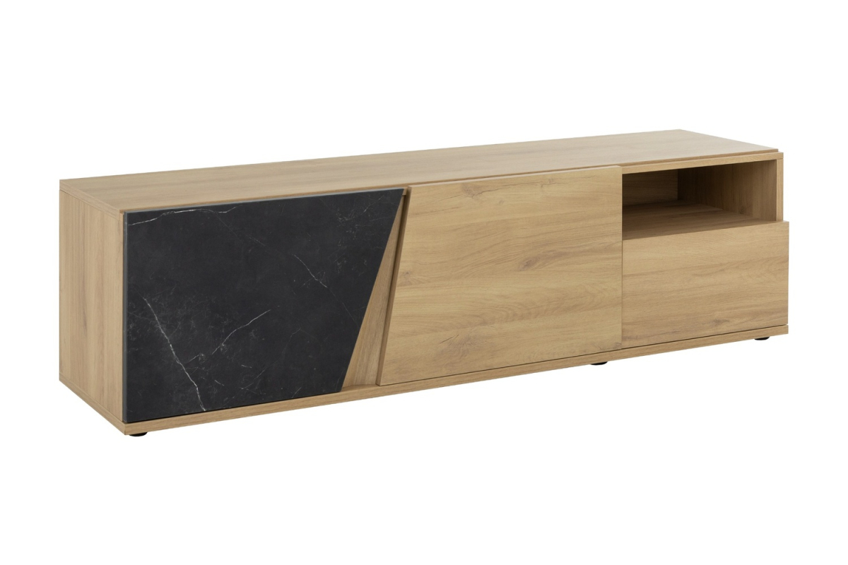 Meuble TV 2 portes 1 tiroir Orée design contemporain