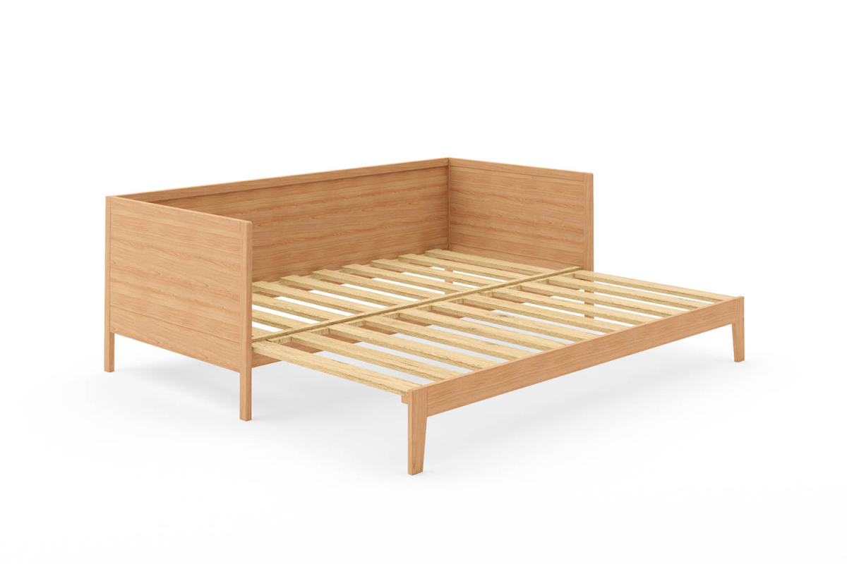 Lit banquette extensible en hêtre massif Sienna