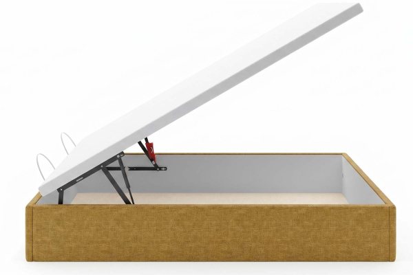 Lit coffre matelassé en tissu Jade – Finition haut de gamme