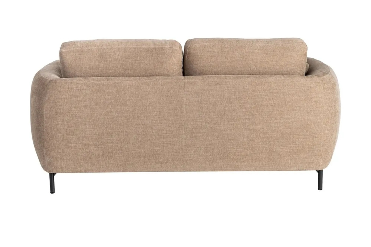 Canapé 2 places en tissu doux Positano  – Tissu lisse et design épuré