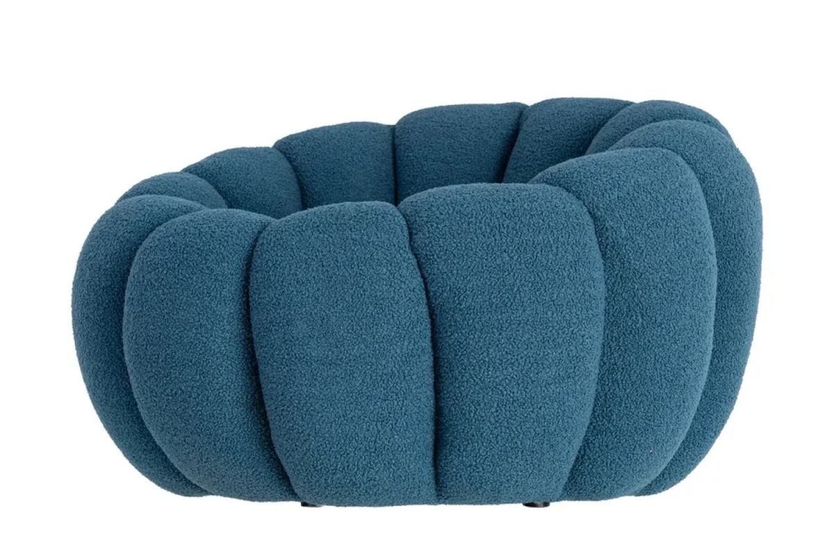 Fauteuil éponge bouclette Elio – Élégance texturée