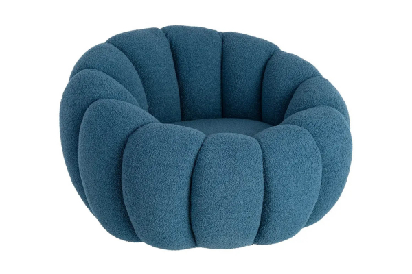 Fauteuil éponge bouclette Elio – Élégance texturée
