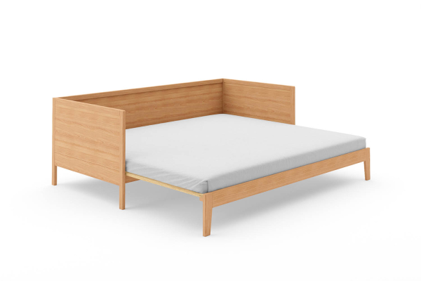 Lit banquette extensible en hêtre massif Sienna