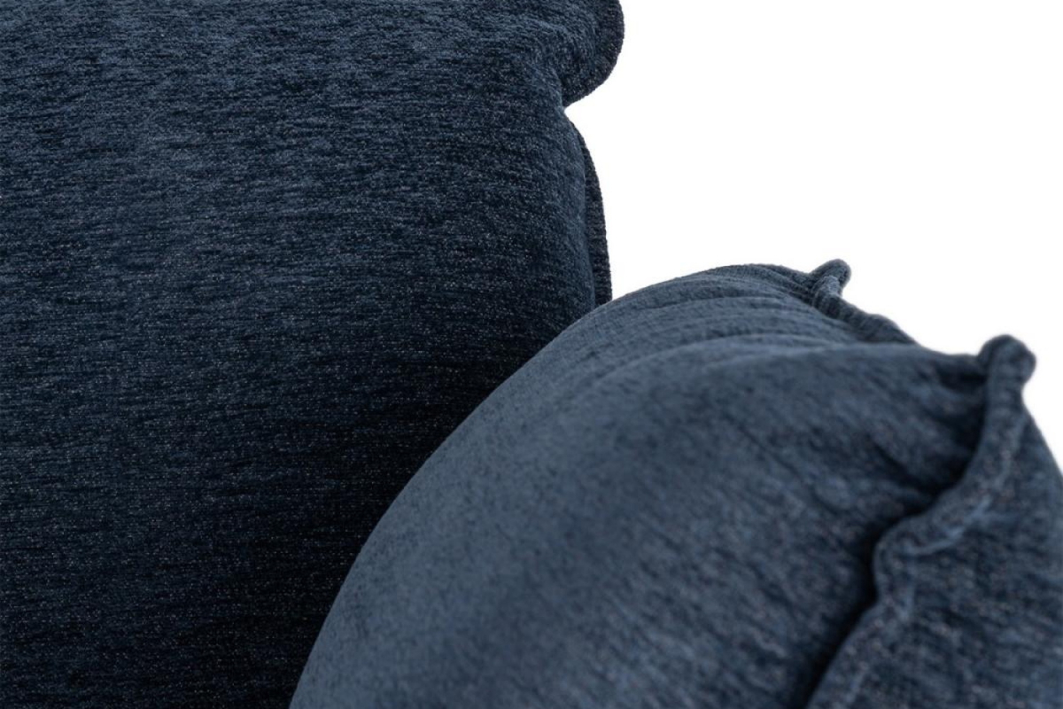 Fauteuil bleu en tissu et métal – Élégant et durable