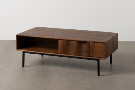 Table basse Emeris 110 cm | Manguier massif naturel