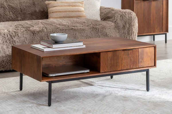 Table basse Emeris 110 cm | Manguier massif naturel