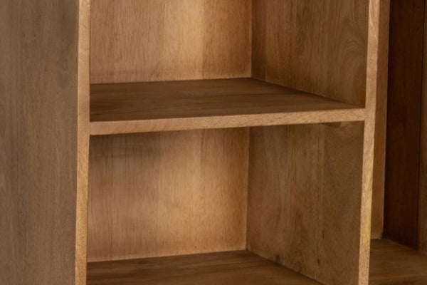 Aube 2-door tall sideboard | Natural solid mango wood