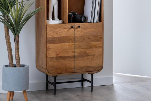 Buffet haut Aube 2 portes | Manguier massif naturel