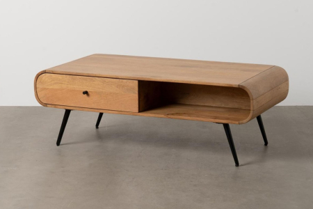 Table basse Aube 120 cm | Manguier massif naturel