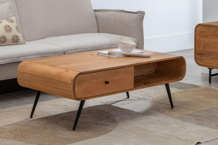 Table basse Aube 120 cm | Manguier massif naturel