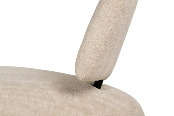 Fauteuil Oréa | Tissu crème et design enveloppant