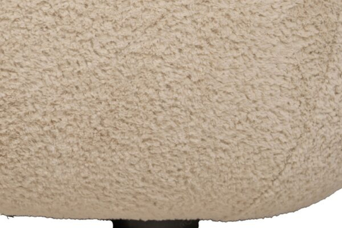 Fauteuil Oréa | Tissu crème et design enveloppant