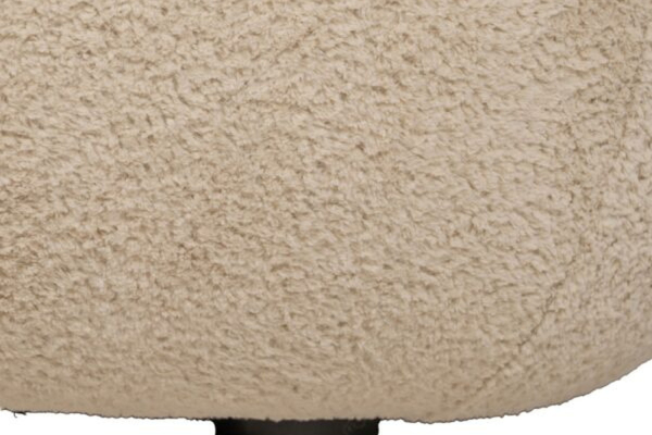 Fauteuil Oréa | Tissu crème et design enveloppant