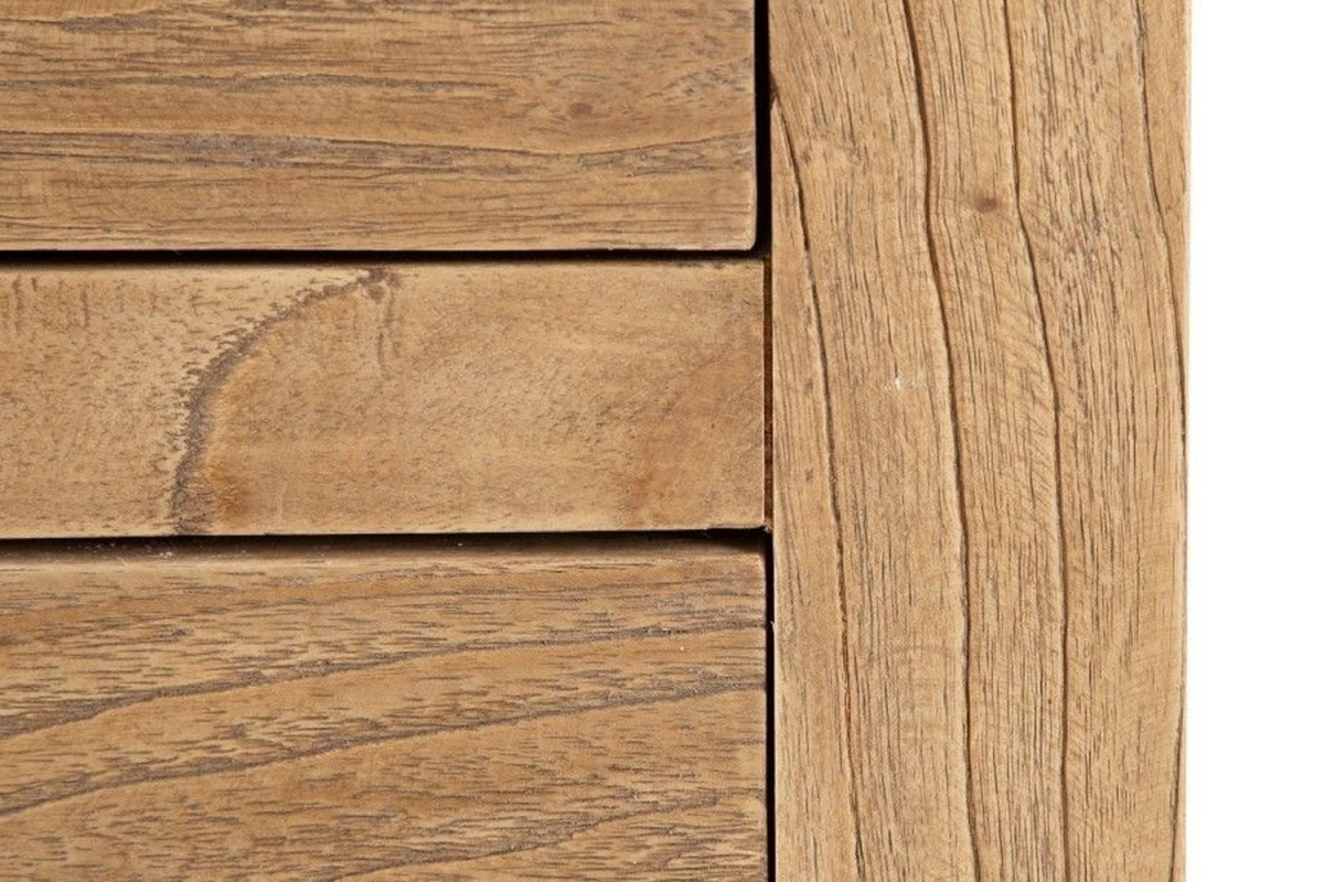 Chevet Lior 2 tiroirs | Bois de mindi naturel