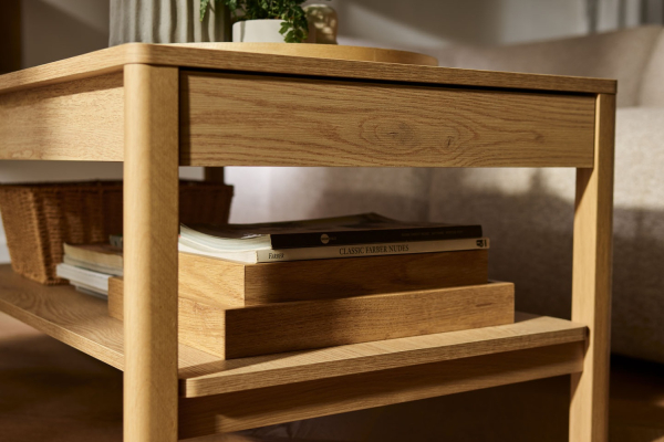Table basse 100 cm avec tiroir Alba