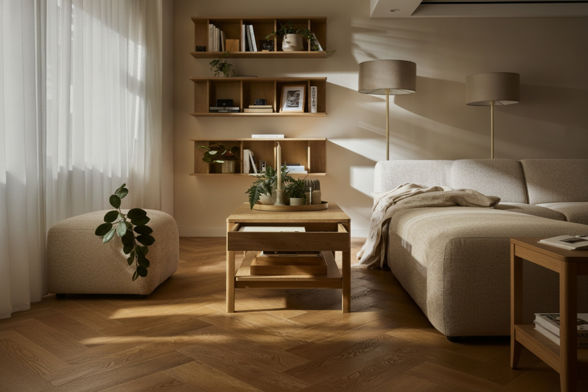 Table basse 100 cm avec tiroir Alba