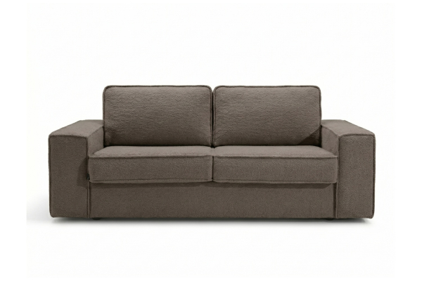 Canapé convertible Capri – Tissu bouclette ivoire