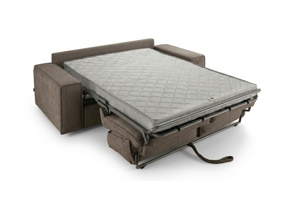 Canapé convertible Capri – Tissu bouclette ivoire