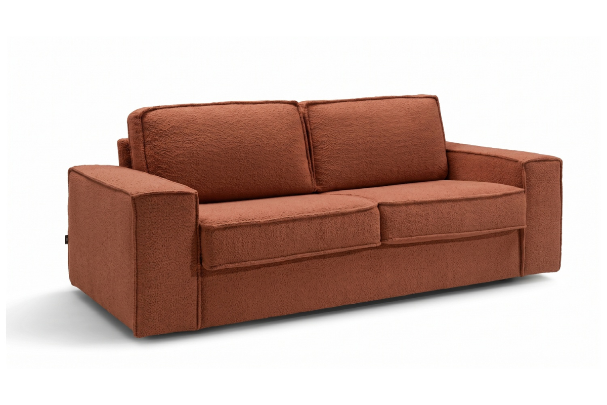 Canapé convertible Capri – Tissu bouclette ivoire