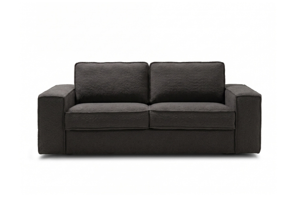 Canapé convertible Capri – Tissu bouclette ivoire