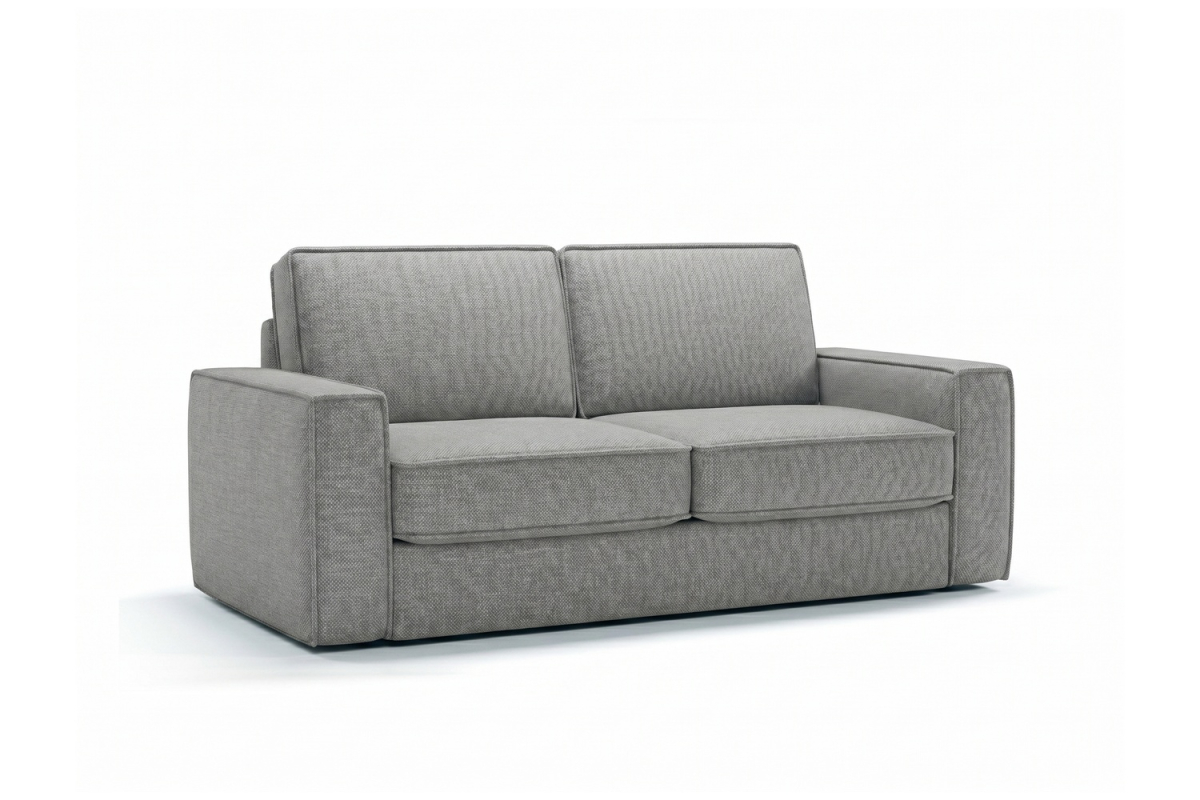 Canapé convertible Côme – Tissu lisse et design épuré