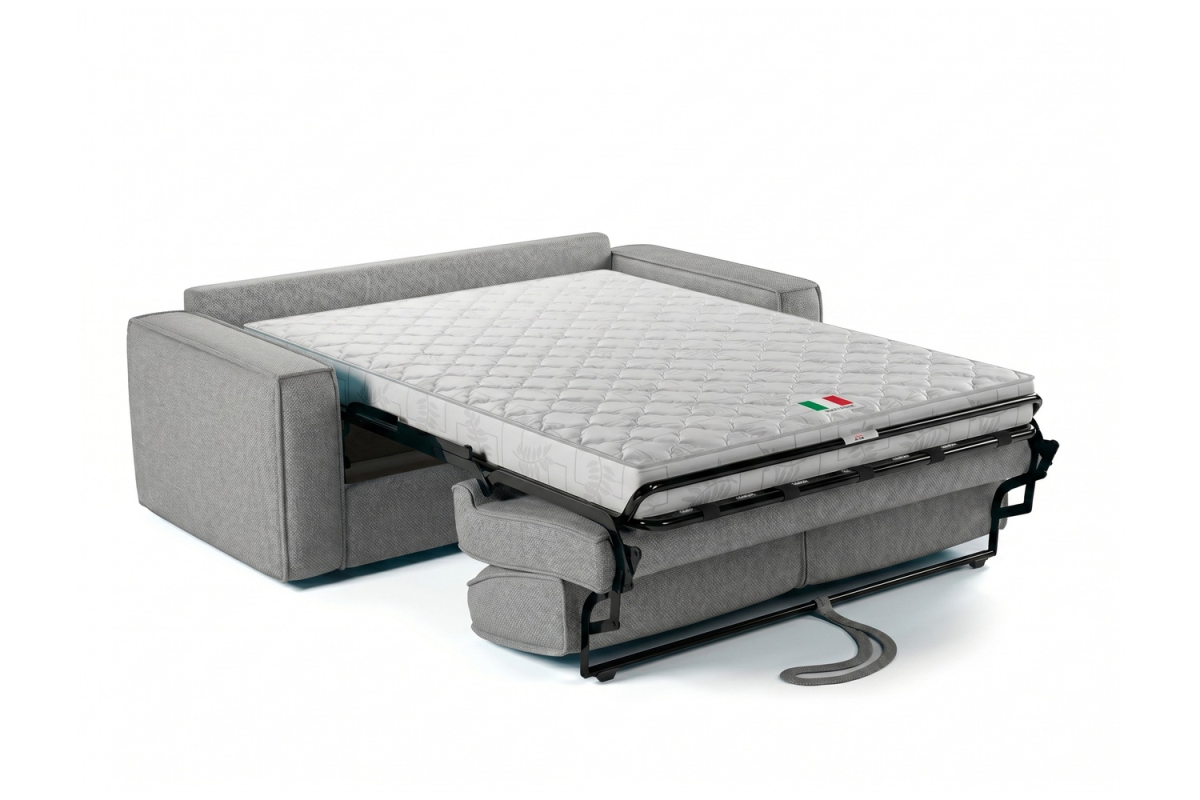 Canapé convertible Côme – Tissu lisse et design épuré