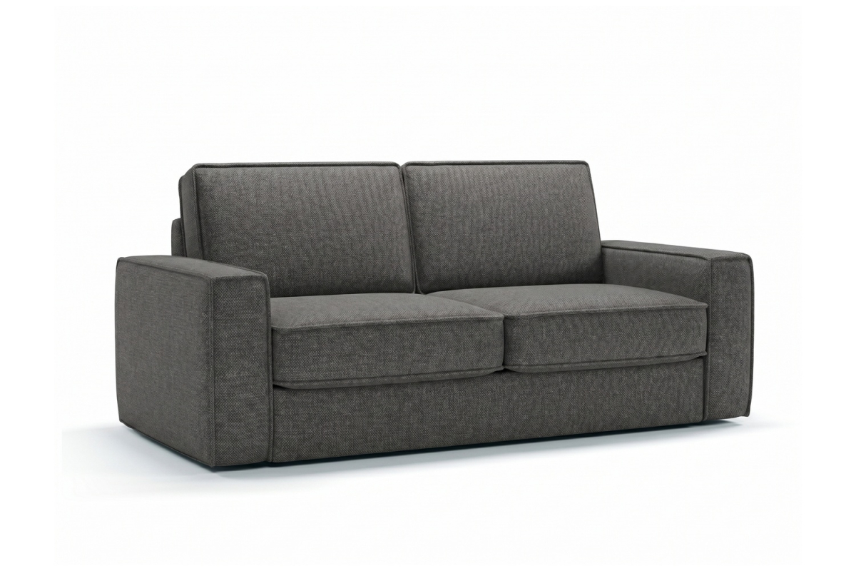 Canapé convertible Côme – Tissu lisse et design épuré