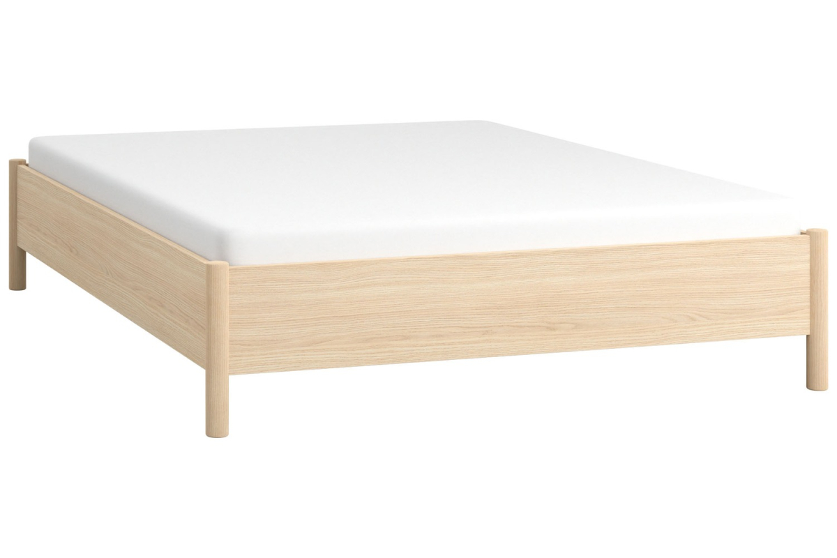 Lit coffre chêne Naya en bois – Rangement discret, confort et design
