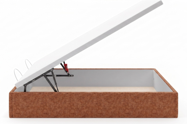 Lit coffre matelassé en tissu Jade – Finition haut de gamme
