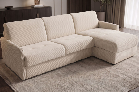 Canapé d’angle convertible Split avec coffre | Maison Aveni