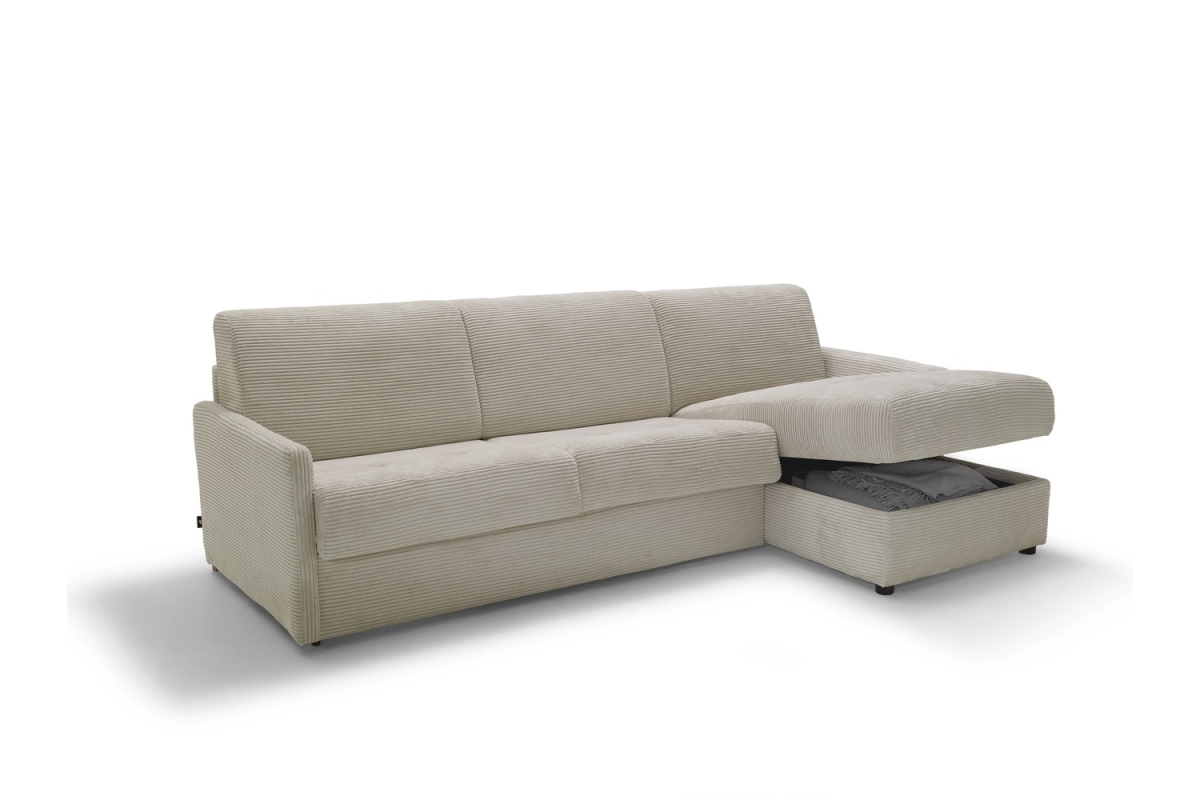 Canapé d’angle convertible Split avec coffre | Maison Aveni
