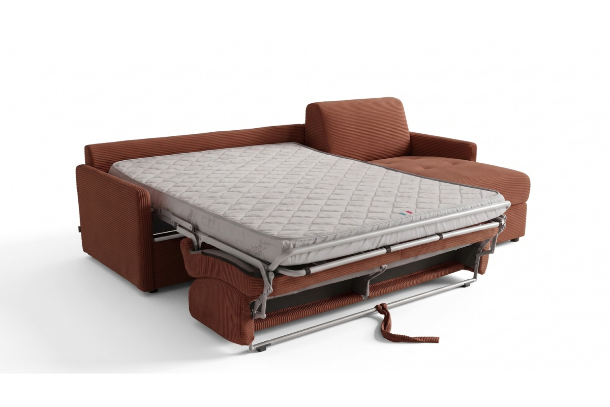 Split sleeper sofa with storage chaise | Maison Aveni