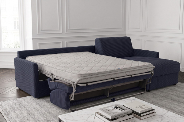 Canapé d’angle convertible Split avec coffre | Maison Aveni