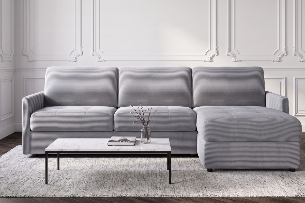 Canapé d’angle convertible Split avec coffre | Maison Aveni