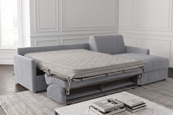 Canapé d’angle convertible Split avec coffre | Maison Aveni