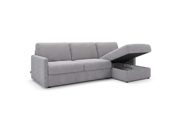 Canapé d’angle convertible Split avec coffre | Maison Aveni