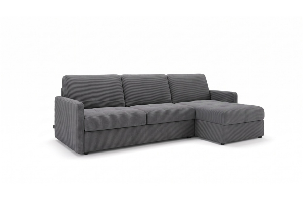 Eckschlafsofa Split mit Recamiere und Bettkasten | Maison Aveni