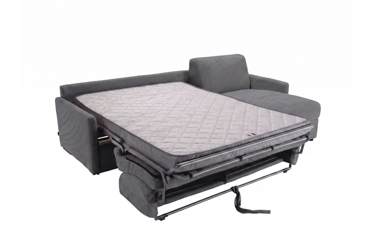 Slaapbank Split met chaise longue en opbergruimte | Maison Aveni