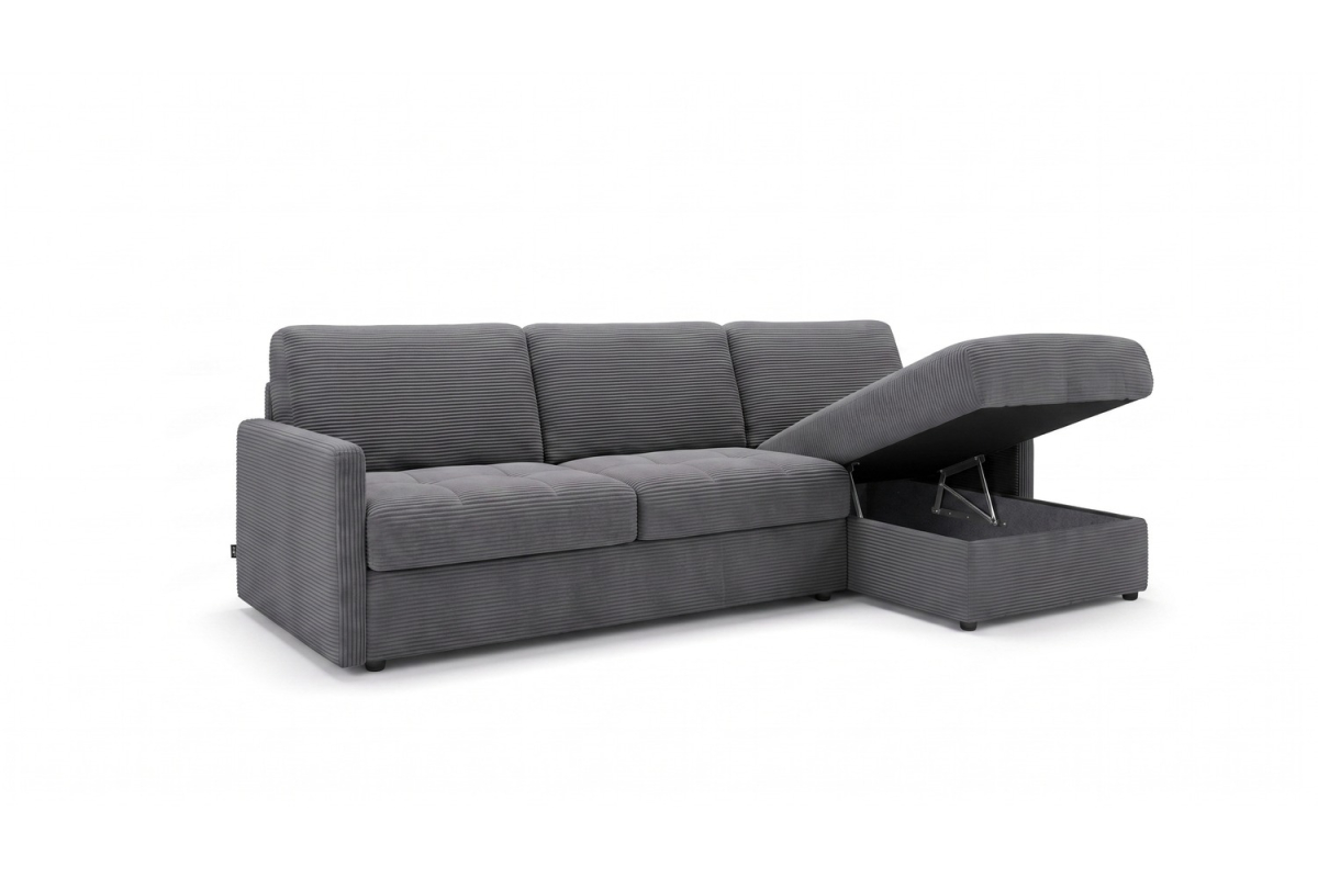 Canapé Split convertible, méridienne avec coffre | Maison Aveni