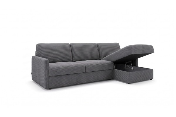 Divano trasformabile Split, chaise longue con vano contenitore | Maison Aveni